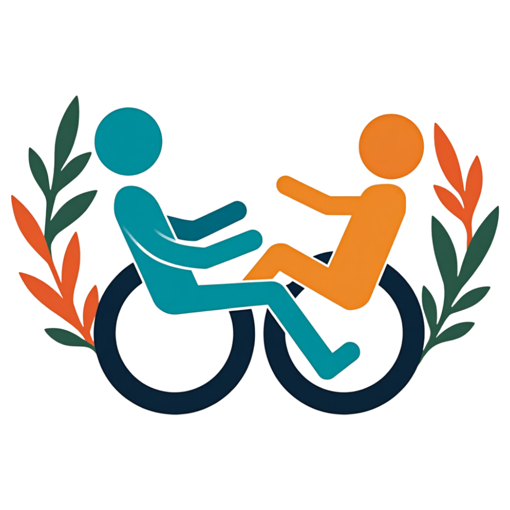 Inclusive Partnership: Wheelchair Users Symbolizing Connection & Accessibility with Nature Accents - International Day Of Persons With Disabilities 1