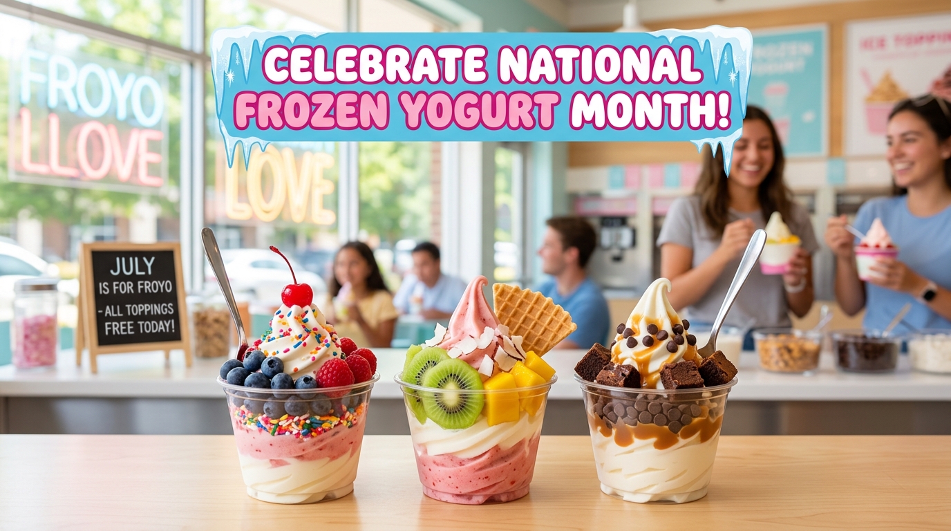 National Frozen Yogurt Month