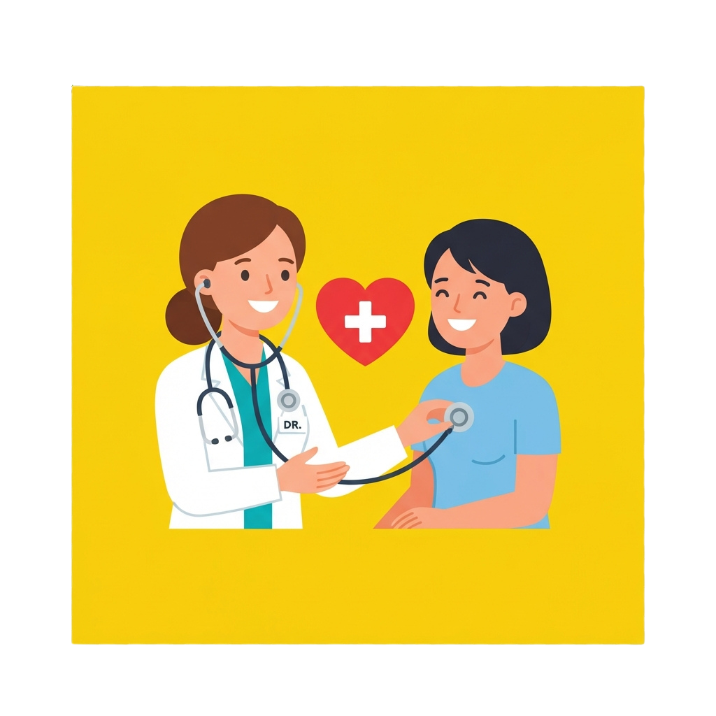 Doctor Taking Patient Blood Pressure Checkup - National Womans Heart Day 2