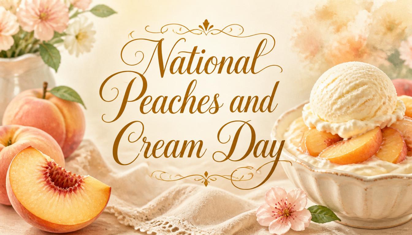 National Peaches and Cream Day
