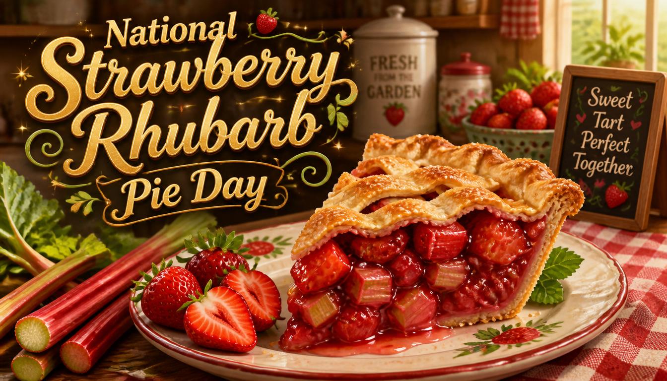 National Strawberry Rhubarb Pie Day