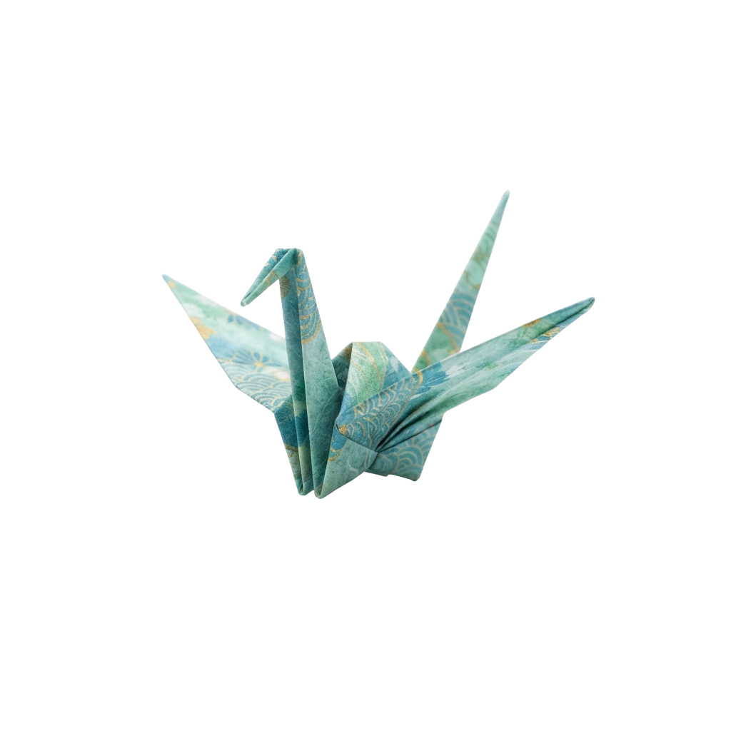 Origami Paper Crane PNG
