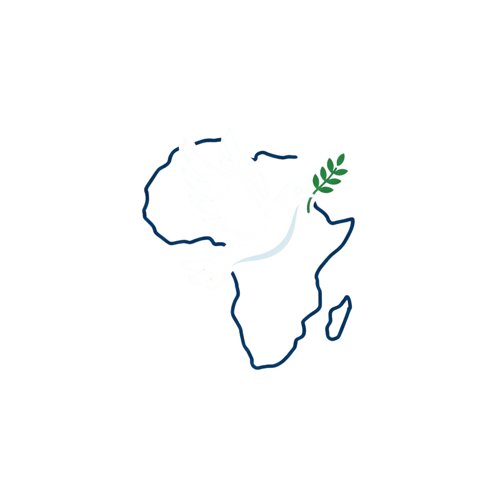 White dove holding an olive branch against a dark background
