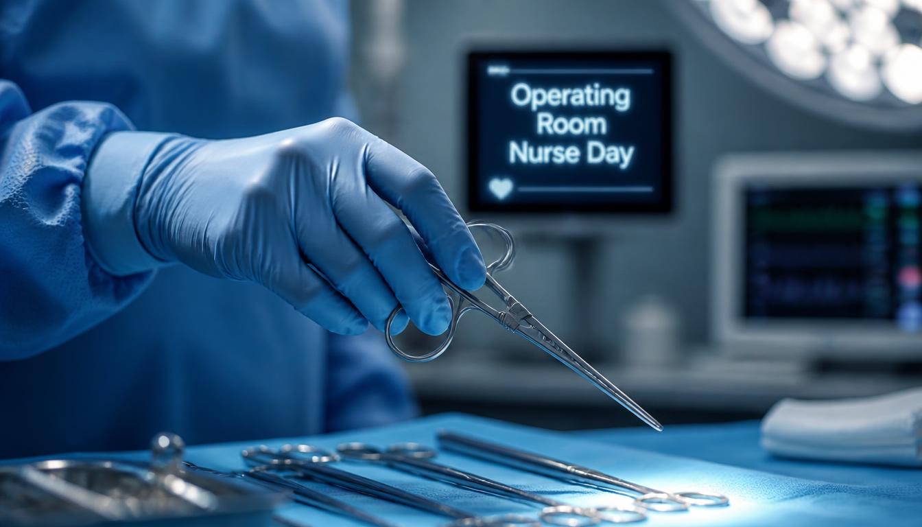Operating Room Nurse Holding Surgical Forceps Celebrating Nurse Day - Feature Image 224