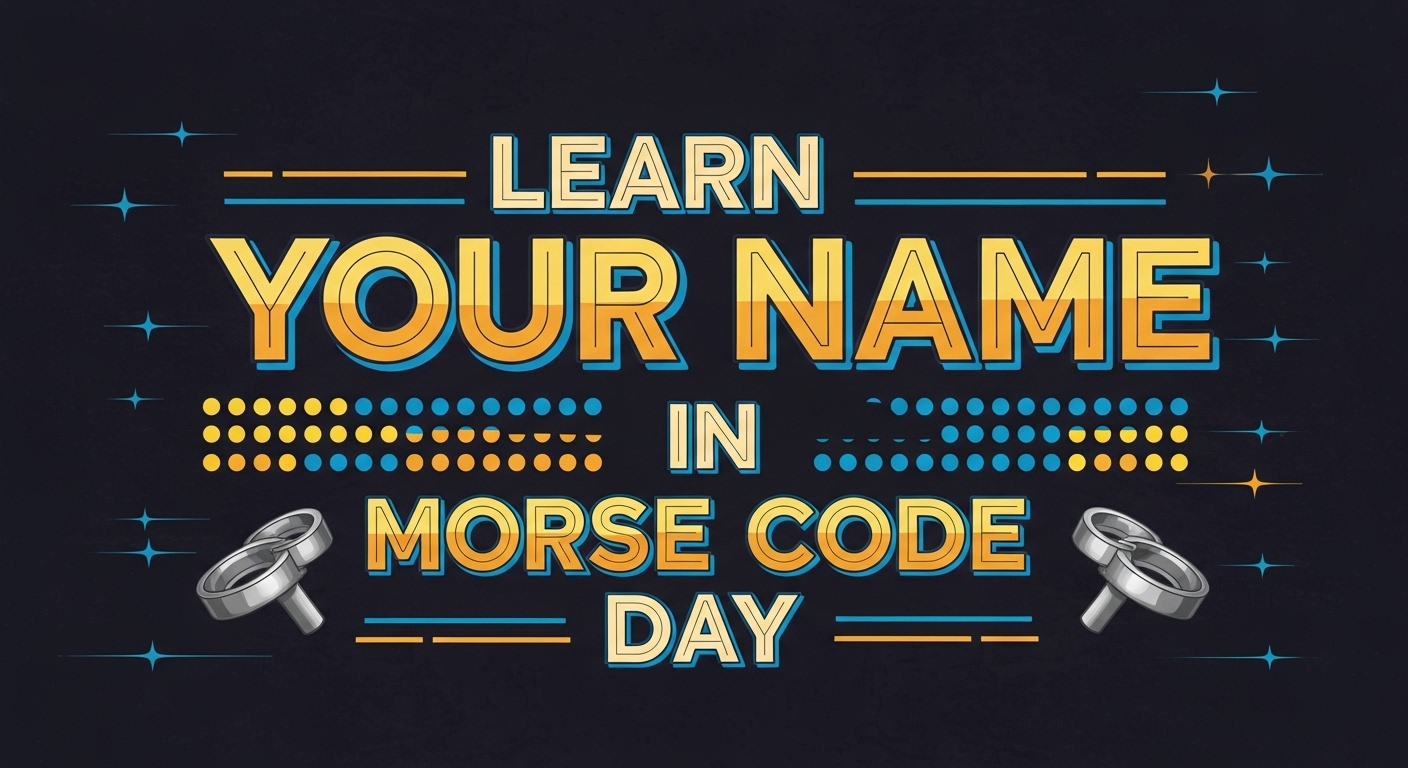 Learn Your Name In Morse Code Day