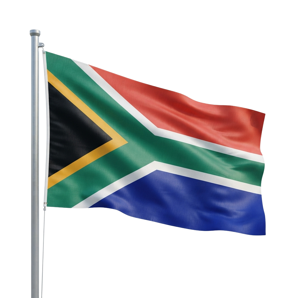 SouthAfricanNationalFlagWavingAgainstBlackBackground - Freedom Day South Africa 39
