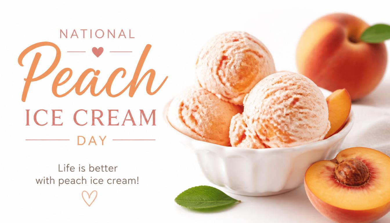 National Peach Ice Cream Day