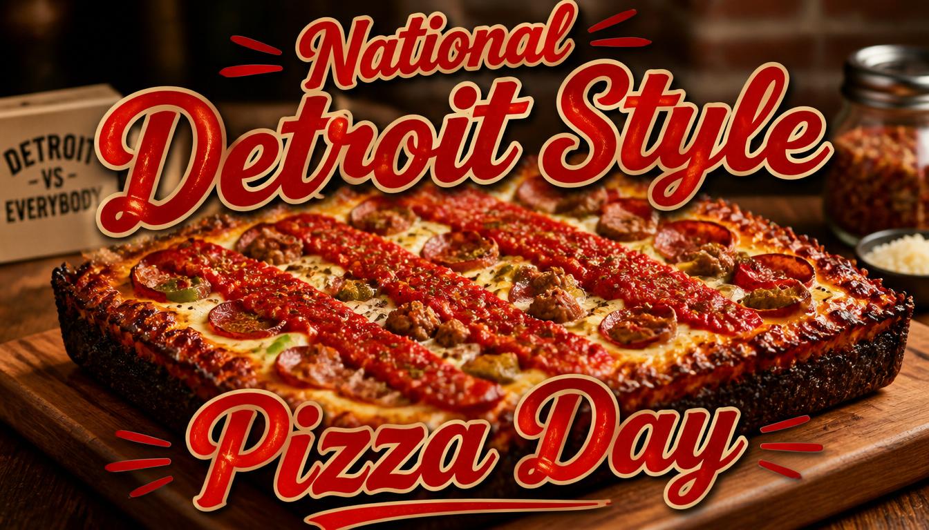 National Detroit Style Pizza Day