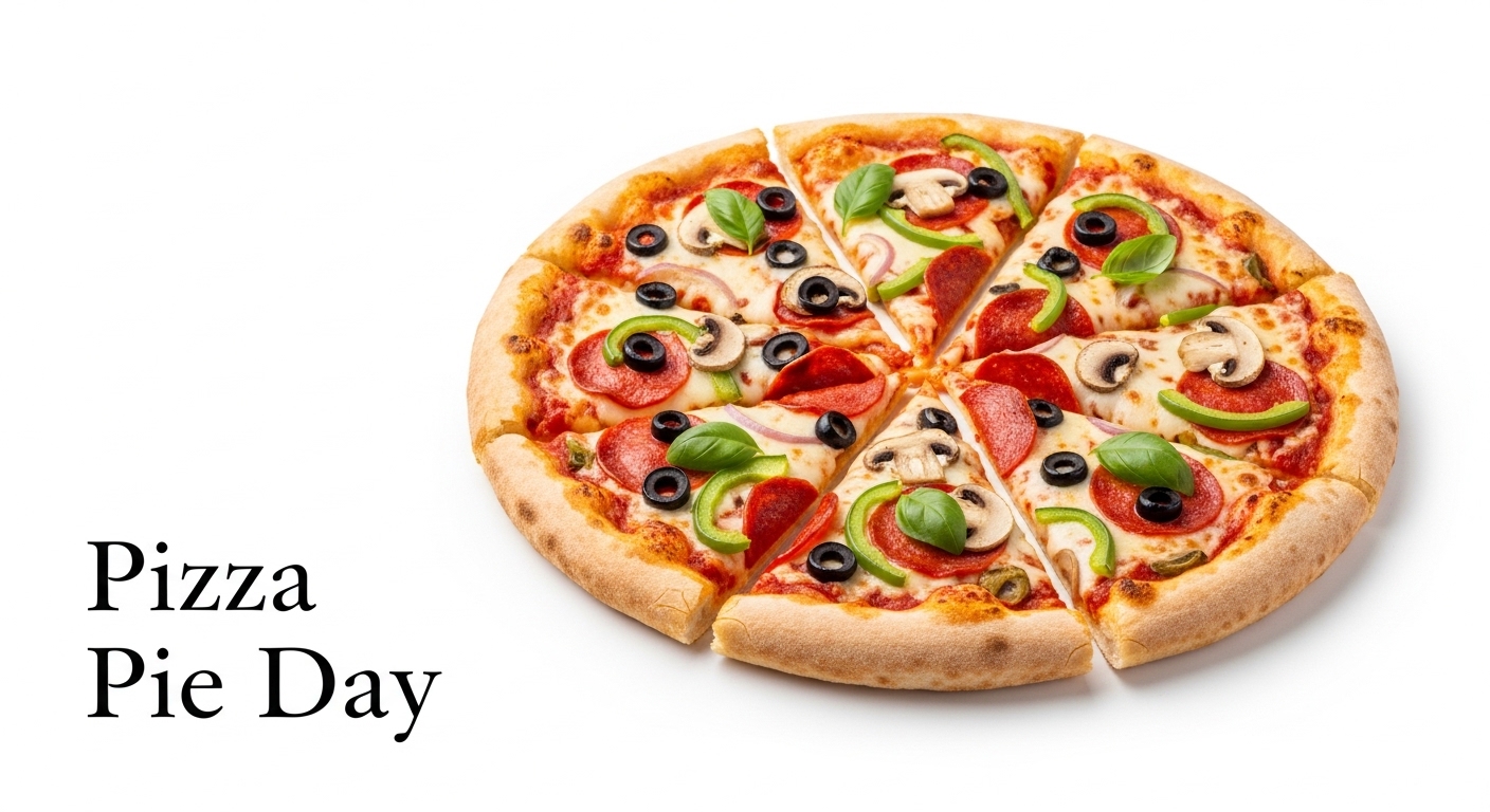 Delicious Sliced Pizza with Pepperoni, Mushrooms, Olives, and Basil on White Background - Feature Imagefeb09 2