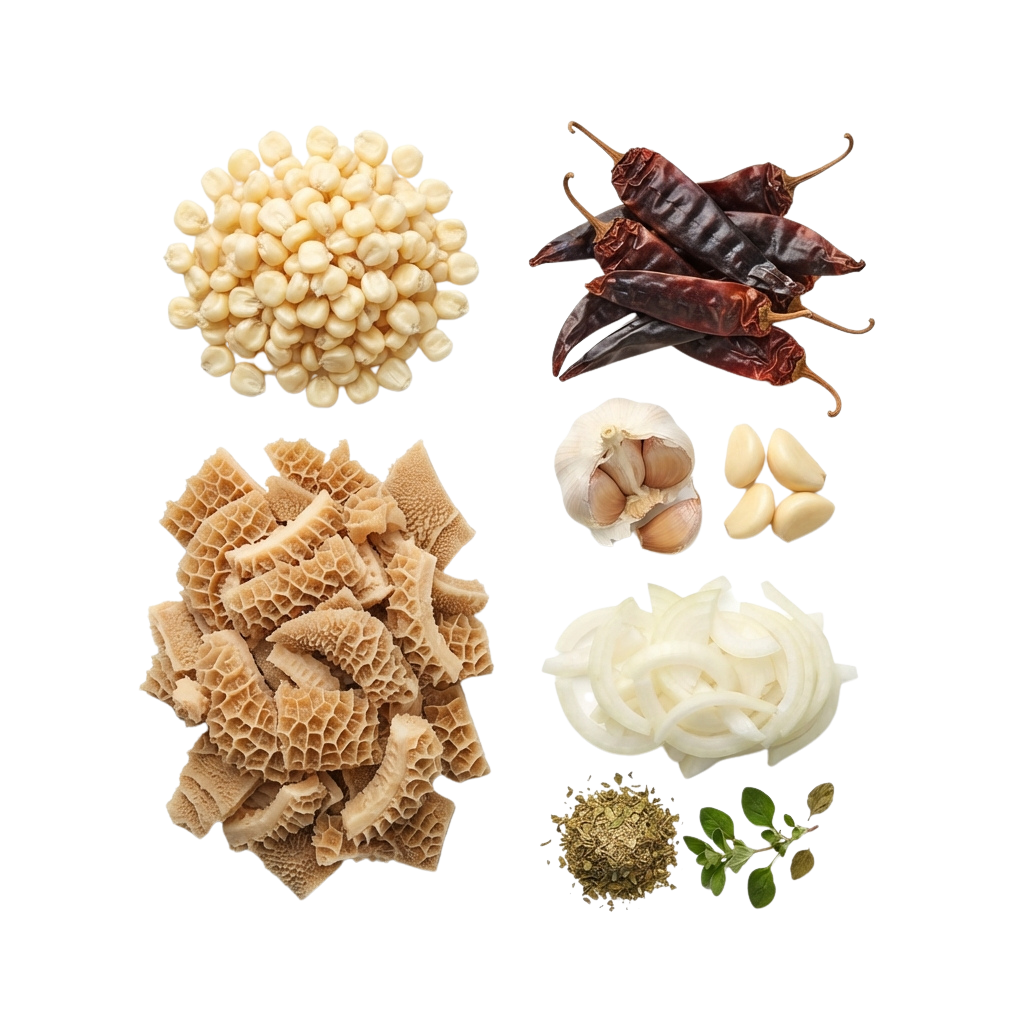 Image showing dried flower buds, chili peppers, garlic, coconut flakes, cream, and dried herbs.