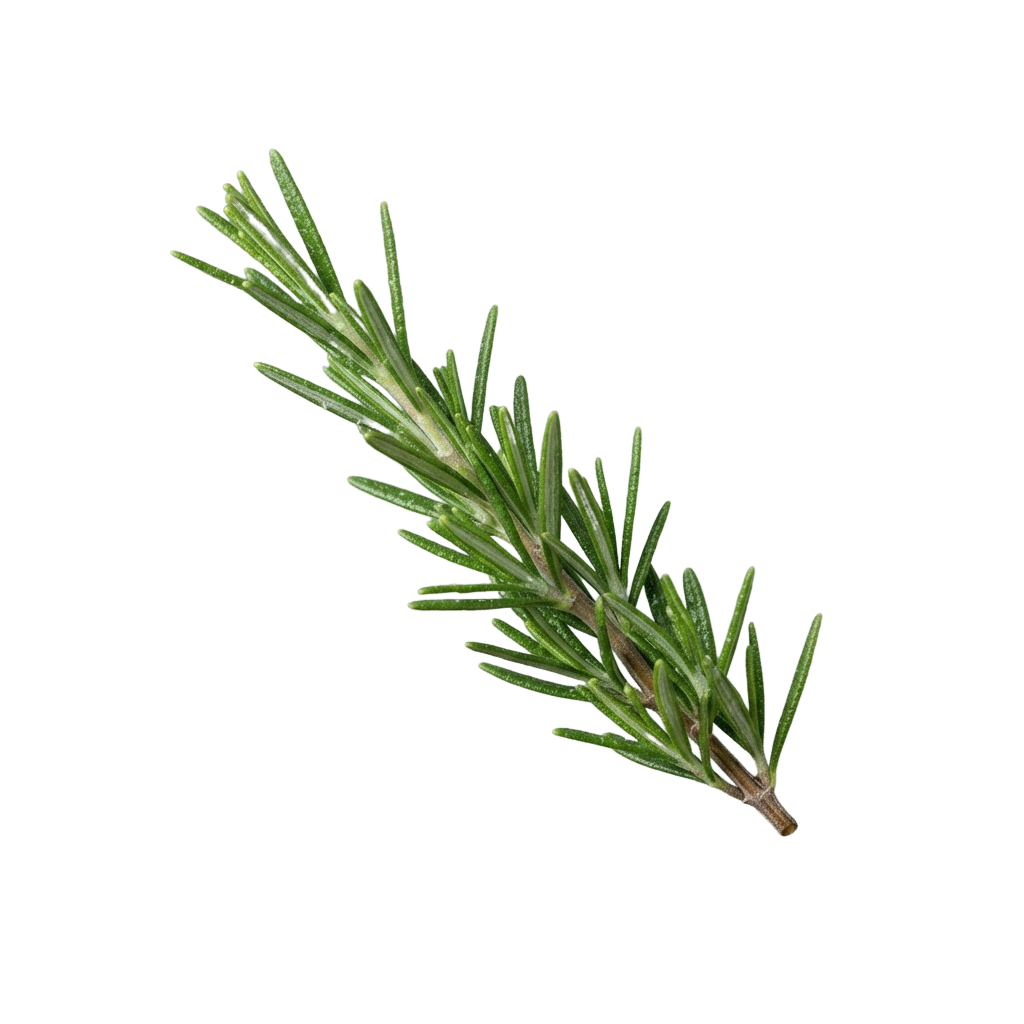 A close-up image of a fresh green pine branch with sharp, slender needles.