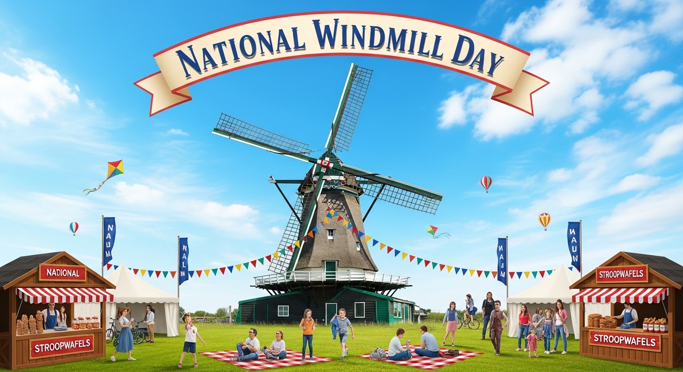 Celebrating National Windmill Day with Families, Kites, and Stroopwafels by a Historic Mill - Feature Image May 322