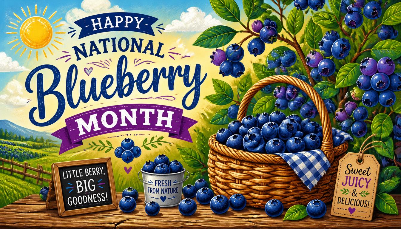National Blueberry Month