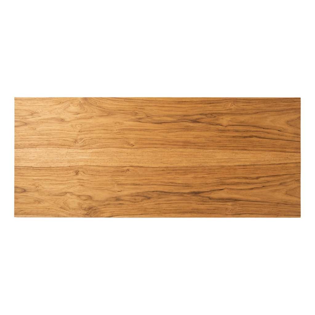 A smooth, light-toned oak wood plank with visible natural grain patterns