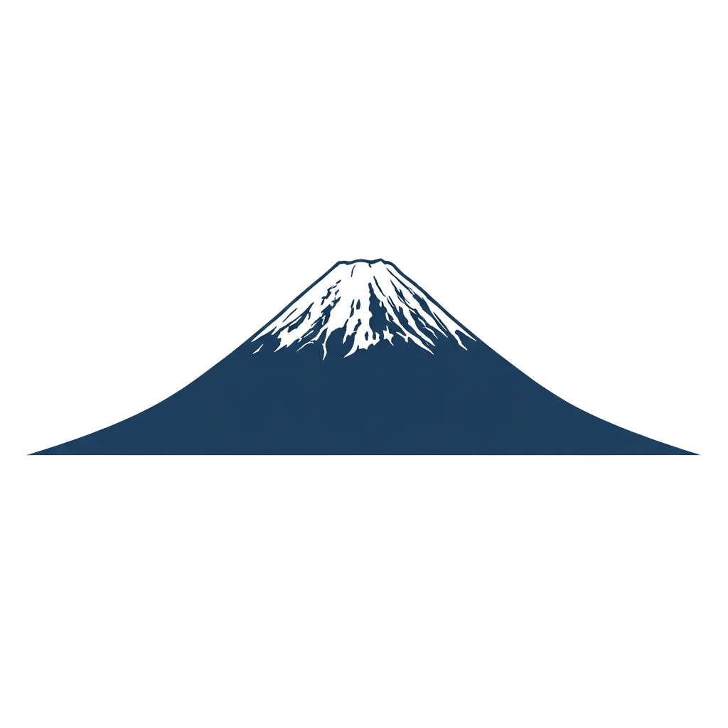 A dark silhouette of a mountain with a snow-covered peak against a black sky