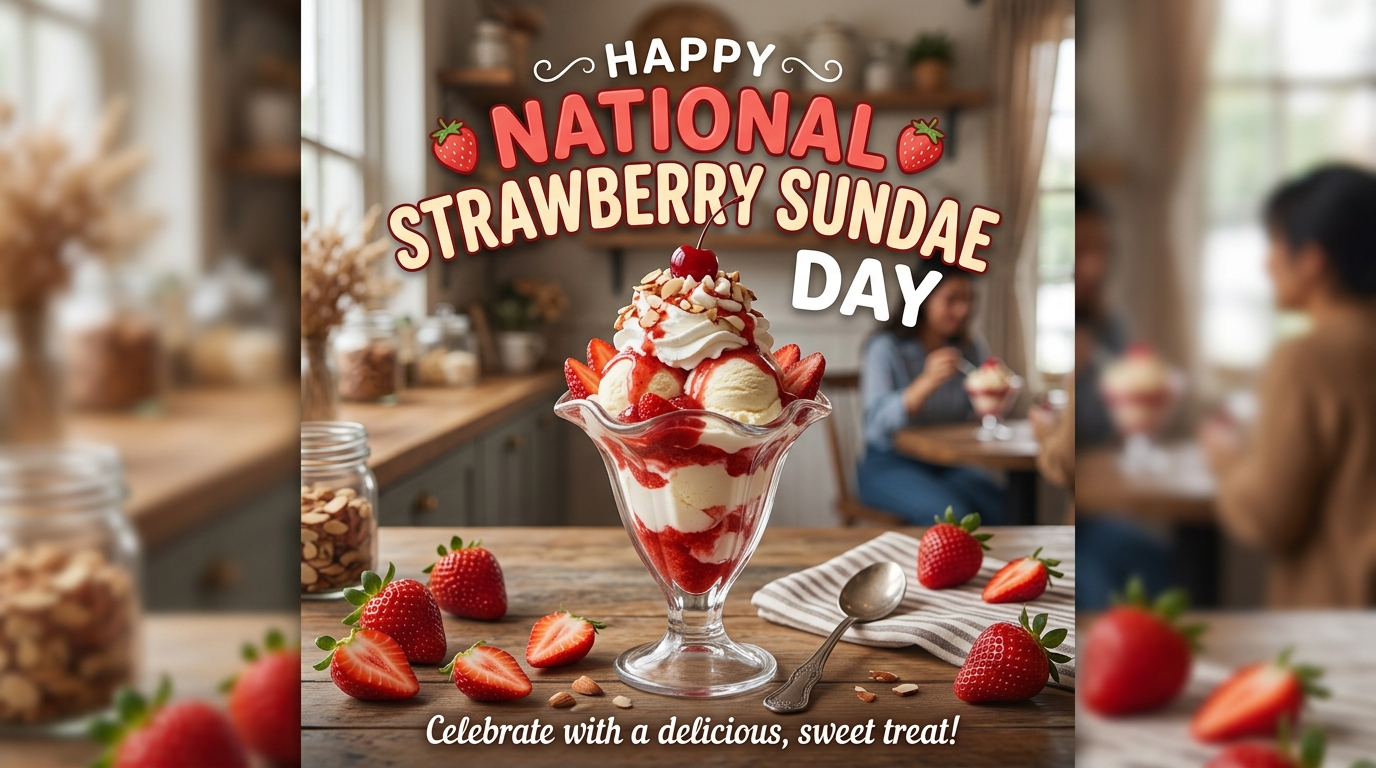 National Strawberry Sundae Day