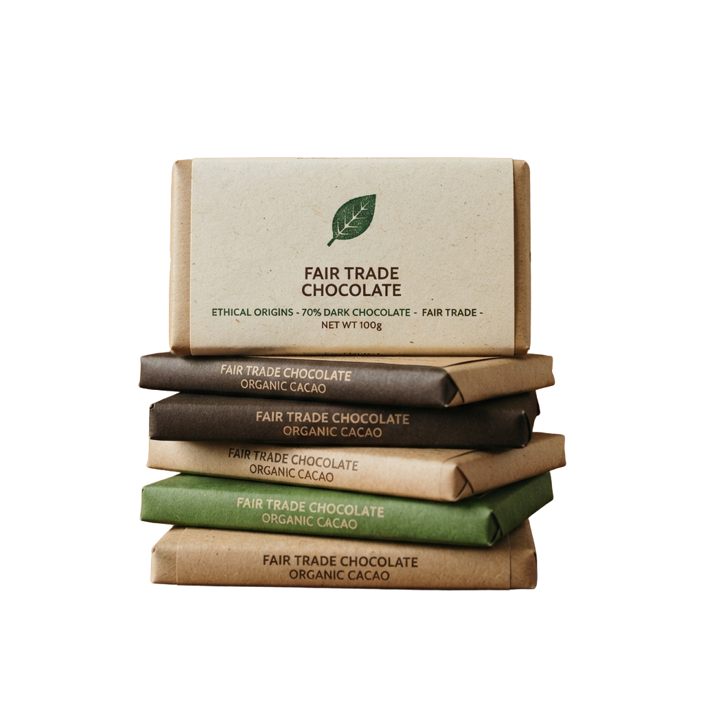Stack of Dark Chocolate Bars PNG