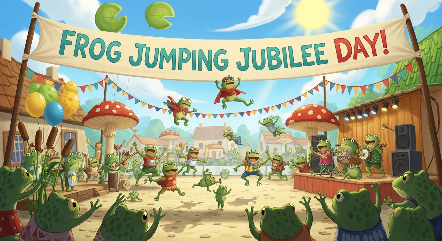 Frog Jumping Jubilee Day