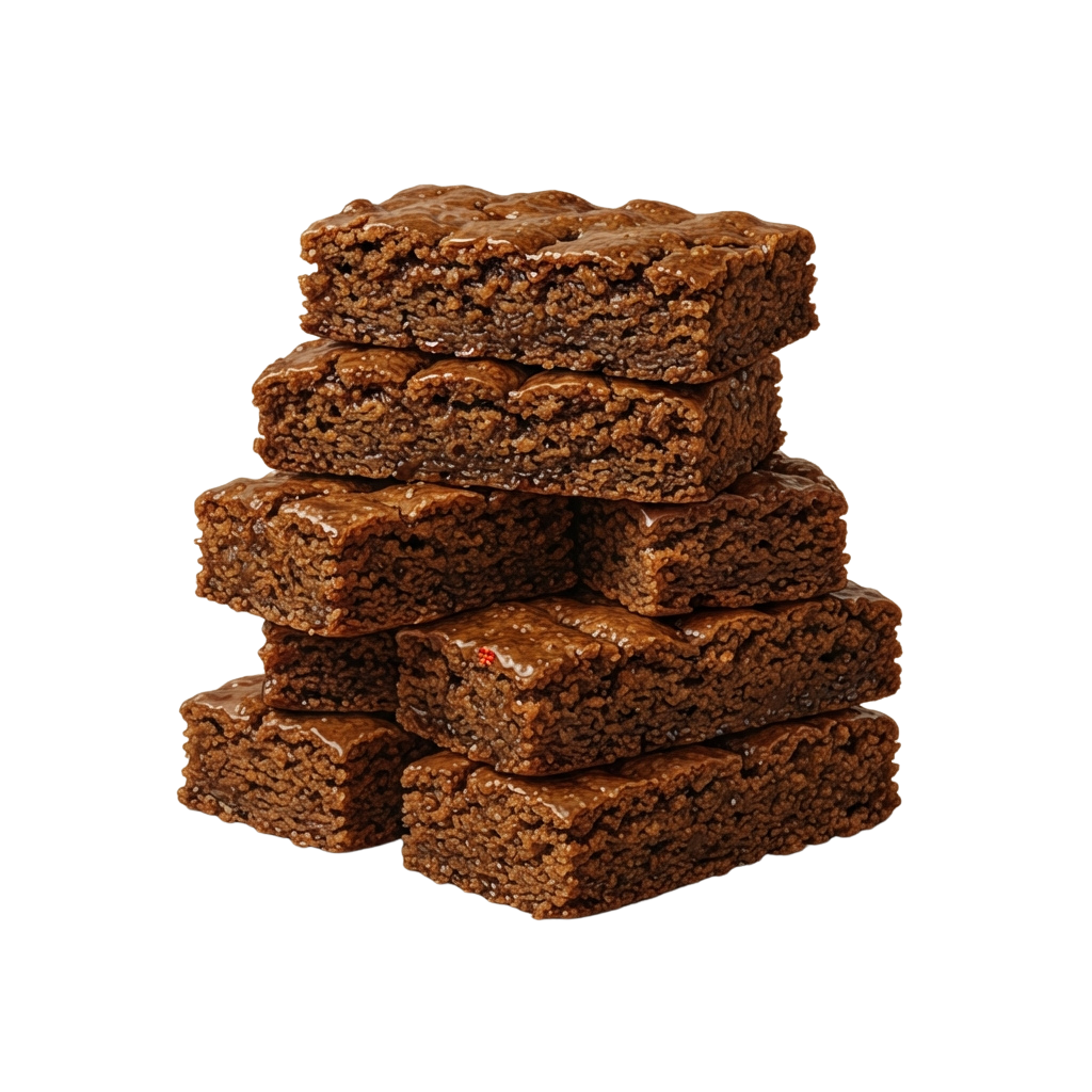 Chocolate Rice Krispies Treats Stacked Delicious Snack - Molasses Bar Day 29