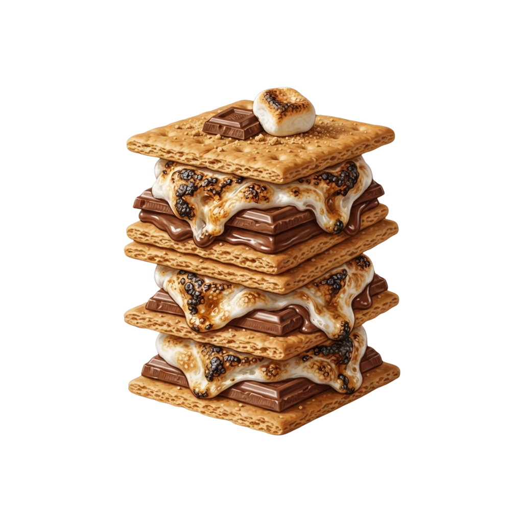 Stacked S'mores Graham Cracker Chocolate Treats - National Heavenly Hash Day 45