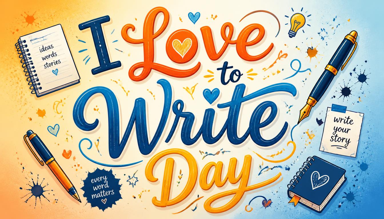I Love to Write Day