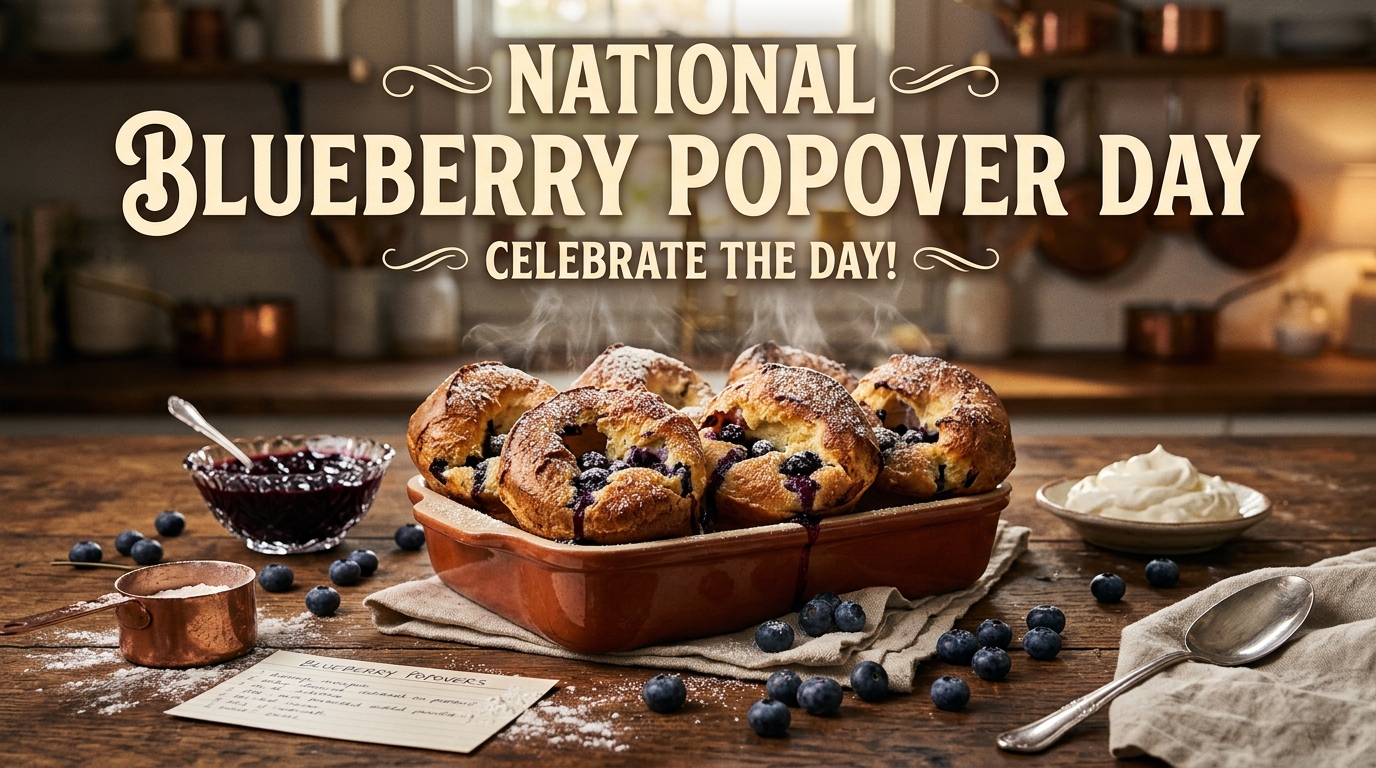 National Blueberry Popover Day