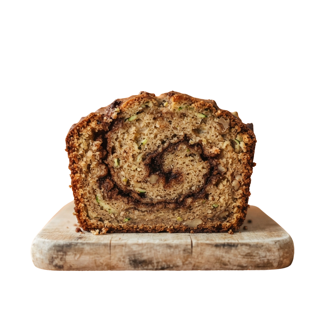 Spiral Zucchini Bread Slice PNG