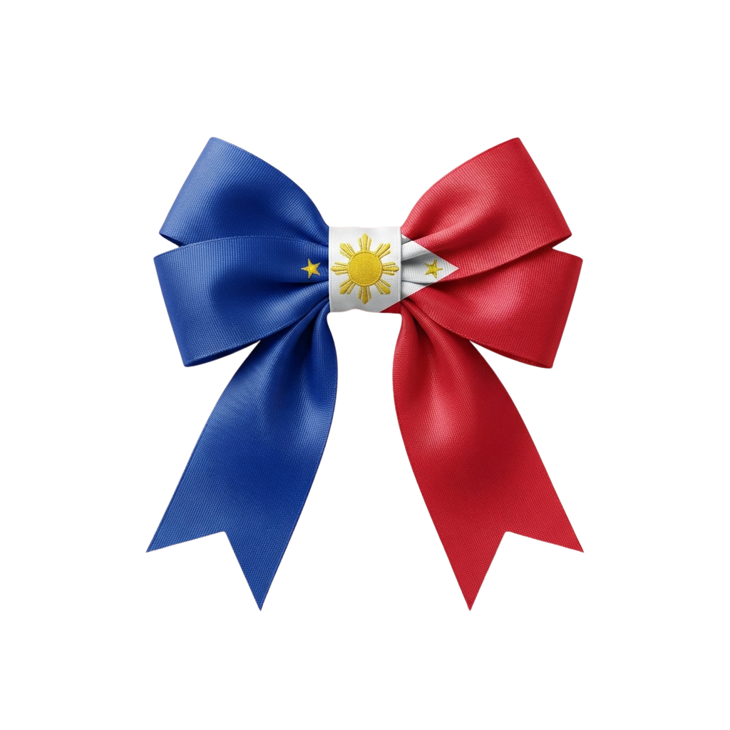 Philippine Flag Bow Tie Design Illustration - Philippine Industry And Made In The Philippines Products Week 35
