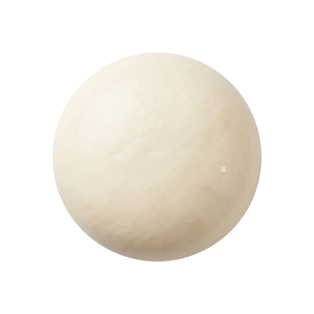 A blurry image of a pale, round celestial body with a faint bright spot near the right side