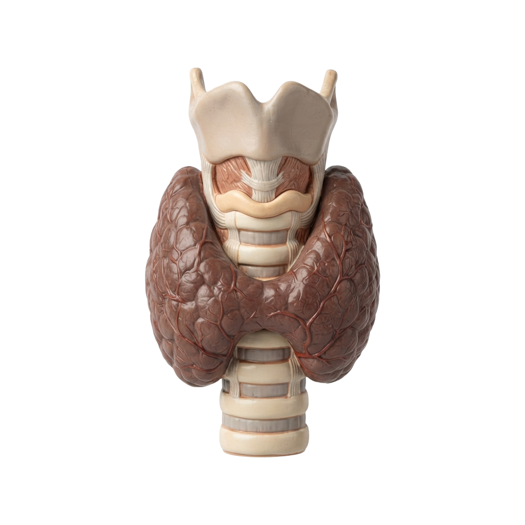 Anatomical model showing human kidneys, vertebrae, and surrounding skeletal structure from a rear view
