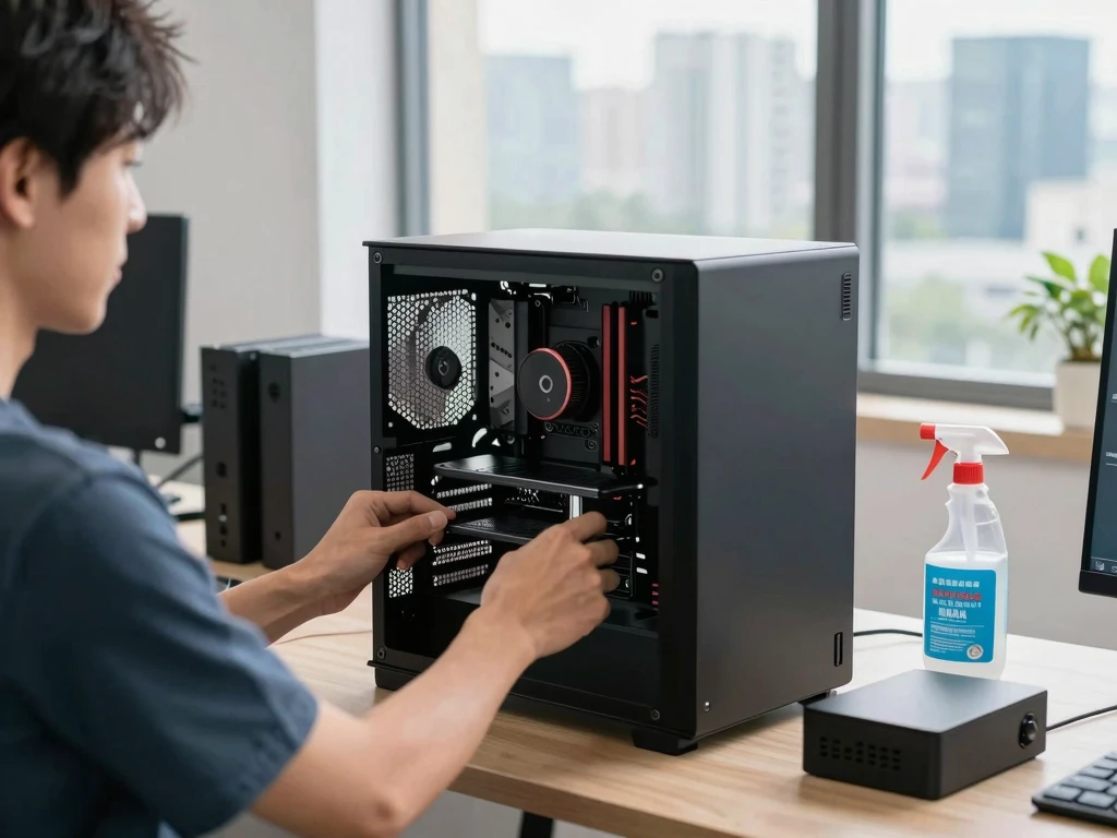 PC Building & Maintenance: Person Installing Components into a Desktop Computer System - Feature Image Jan 51
