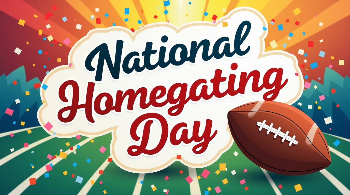 National Homegating Day Football Celebration with Confetti and Field Background - Feature Imagefeb 08 1