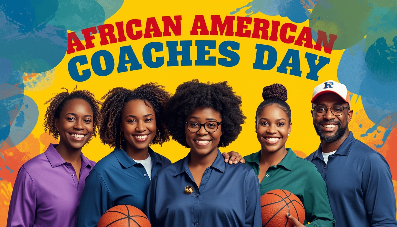 African American Coaches Day: Diverse Group Smiling with Basketballs - Feature Imagefeb 03