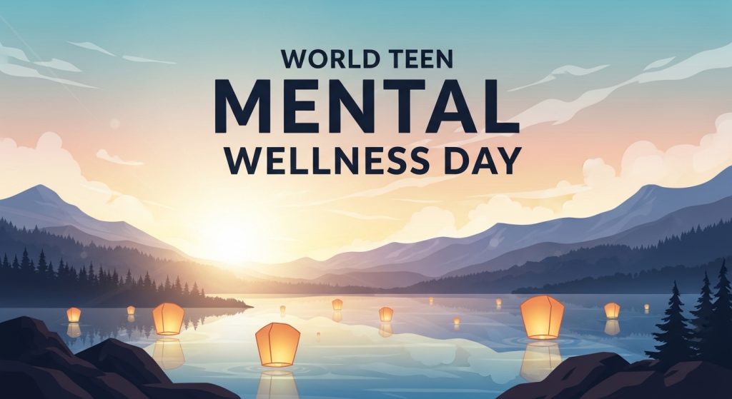 World Teen Mental Wellness Day Banner. Youth Health Support & Mental Wellbeing Awareness Illustration. - Featured Image 107