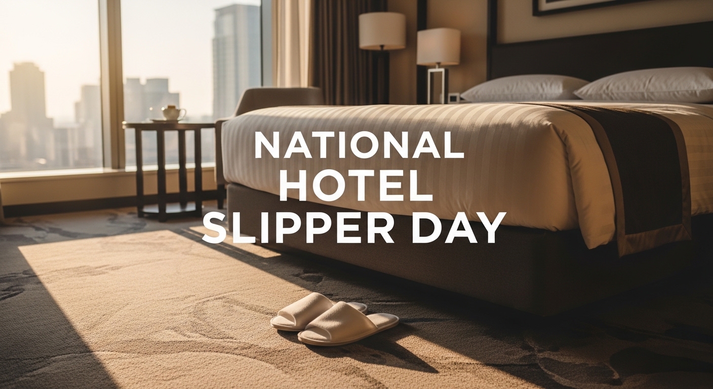 Luxurious Hotel Room Interior: Cozy Slippers on Carpet, Sunlit City View from Modern Window. Hospitality Comfort. - Featured Image 13