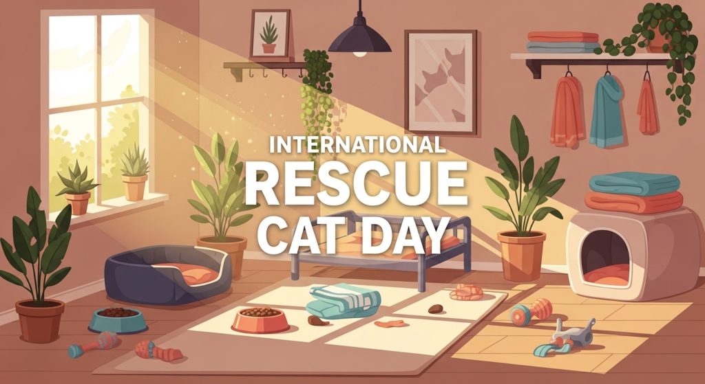 International Rescue Cat Day Celebration in Cozy Pet-Friendly Room - Featured Image 99