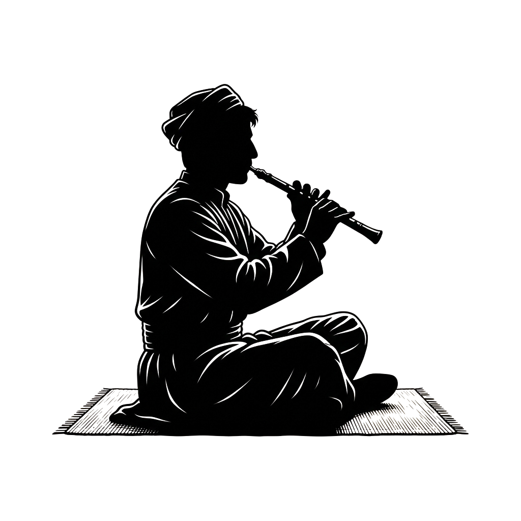 Two dark tree silhouettes standing side by side against a night sky with faint stars.