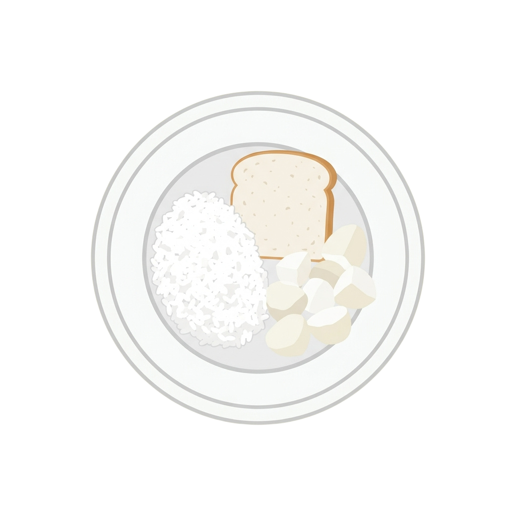 A plate containing toasted bread, cottage cheese, and sliced cheese