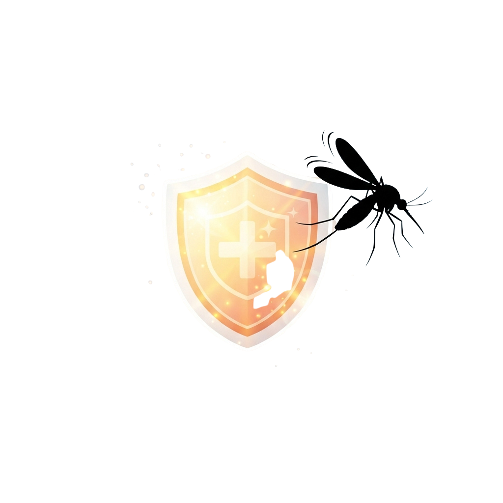 A shield with a cross emblem and a spider web wrapped around it, symbolizing cybersecurity threats.