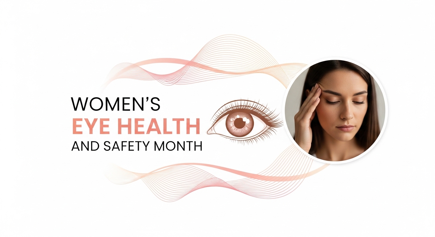 Women's Eye Health and Safety Month with Woman Experiencing Discomfort - Feature Image Apr 107
