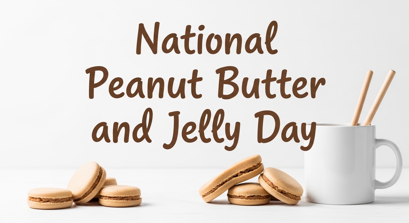National Peanut Butter and Jelly Day Message with Macarons - Feature Image Apr 119
