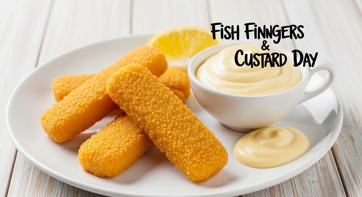 Crispy Fish Fingers and Creamy Custard Dish with Fresh Lemon - Feature Image Apr 127