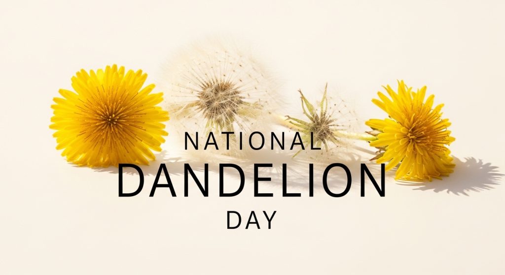 National Dandelion Day Celebration: Bright Yellow Flowers and Delicate Seed Puffs - Feature Image Apr 163