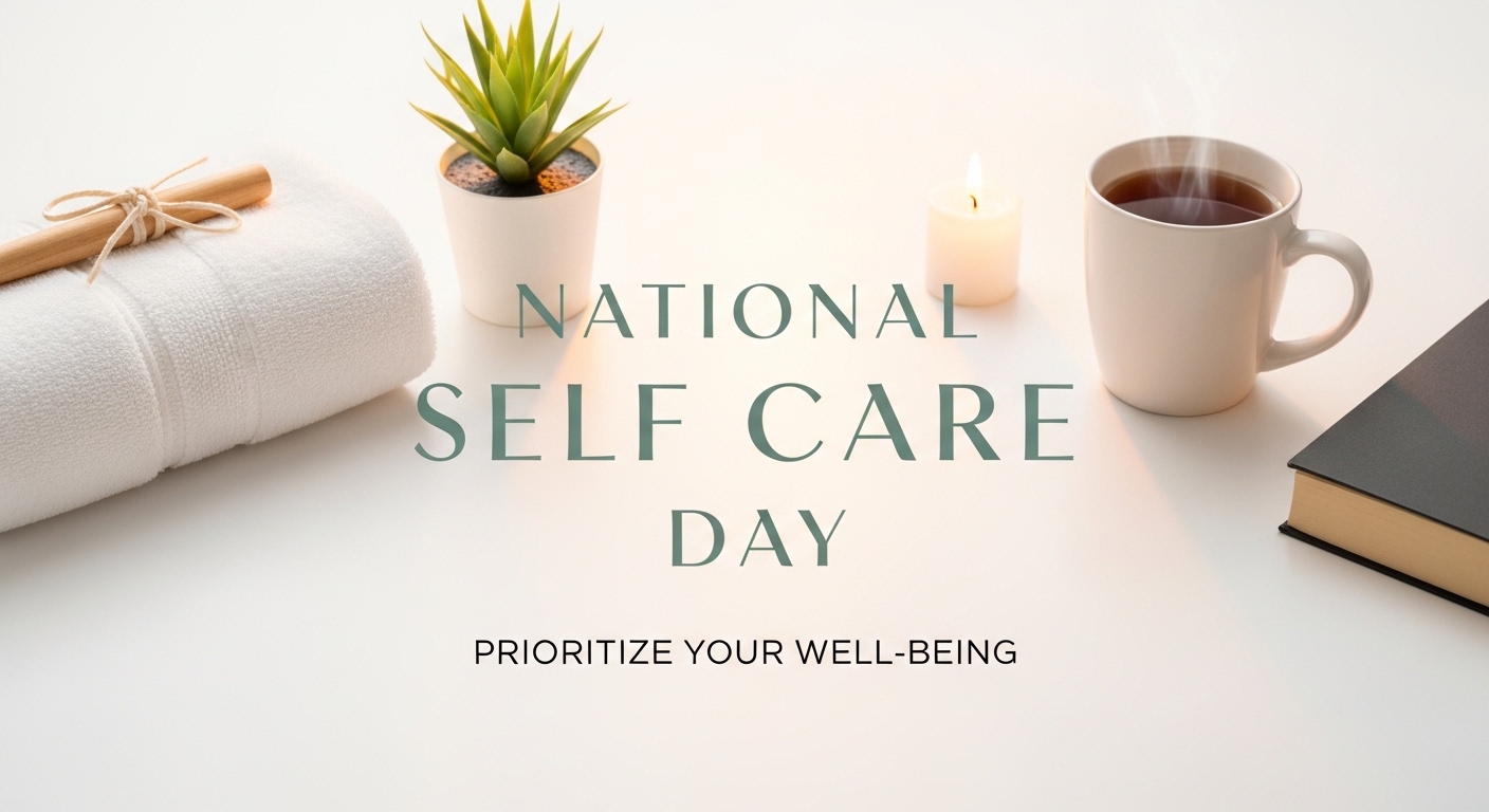 National Self Care Day: Prioritize Well-being with Spa, Tea, Candle & Book for Relaxation - Feature Image Apr 169