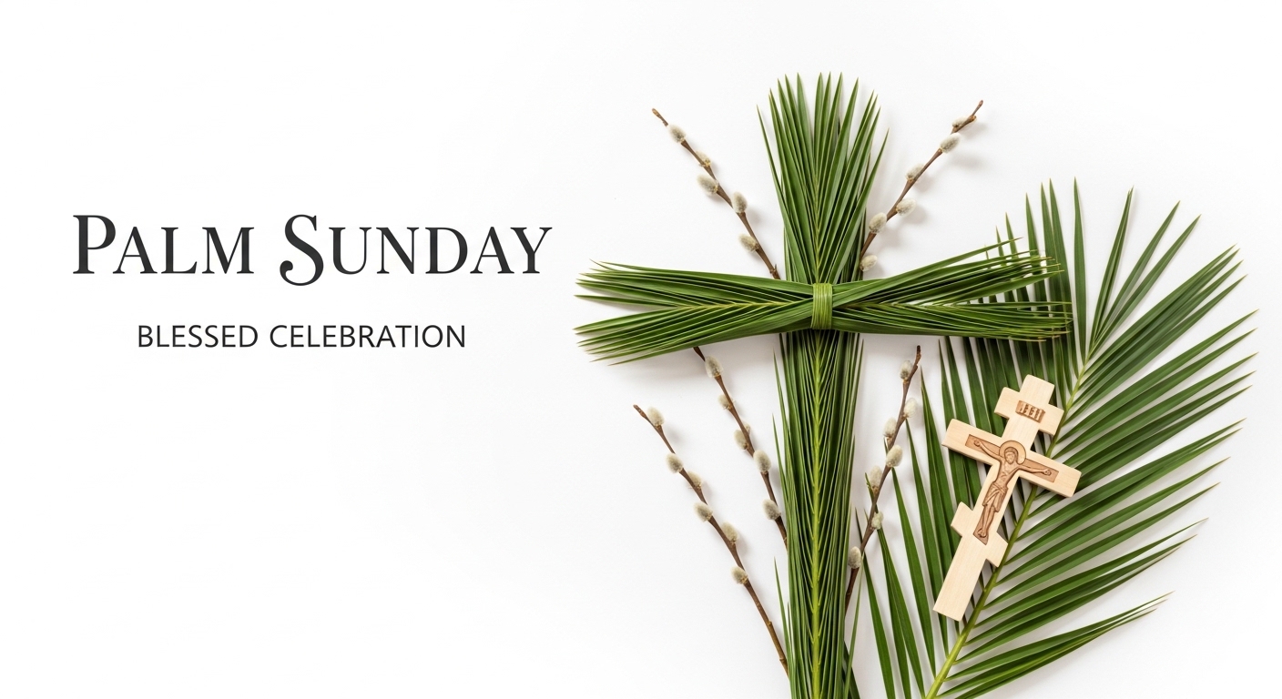 Palm Sunday Christian Observance with Traditional Religious Elements - Feature Image Apr 170