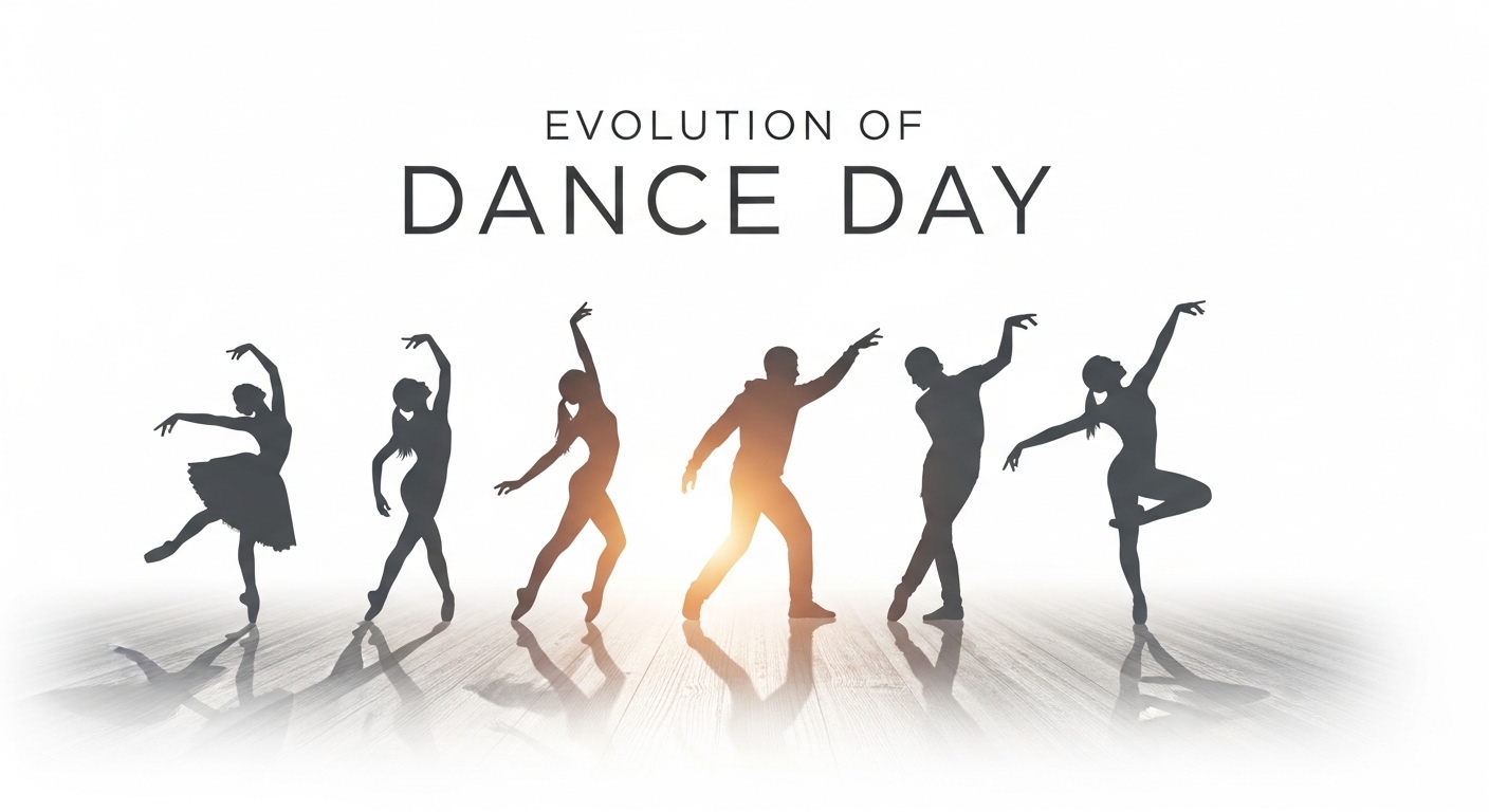 Evolution of Dance Day Celebration with Diverse Dancer Silhouettes - Feature Image Apr 182