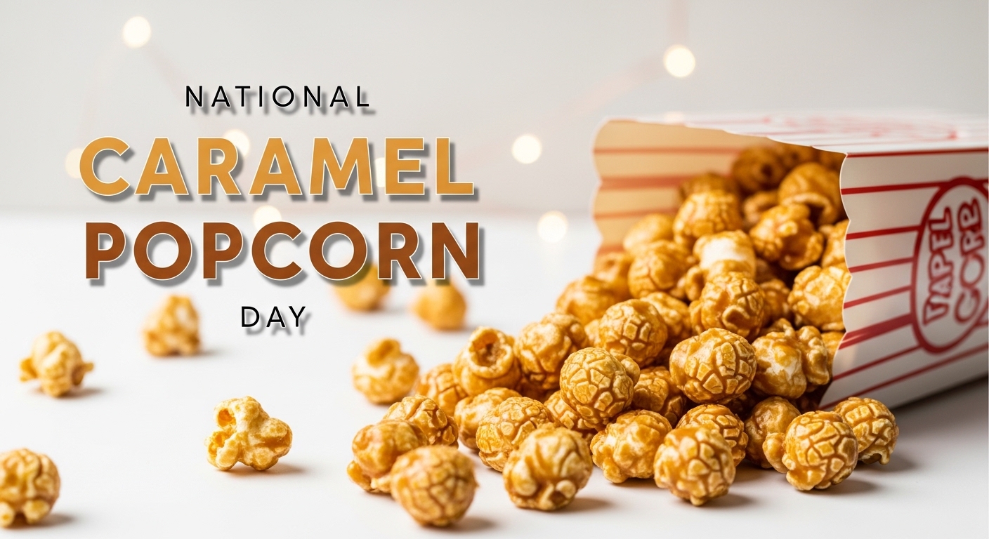 National Caramel Popcorn Day: Sweet Snack Overflowing from Classic Box - Feature Image Apr 187