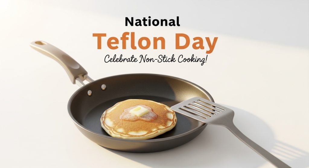 National Teflon Day Celebration with Pancake in Non-Stick Frying Pan - Feature Image Apr 195
