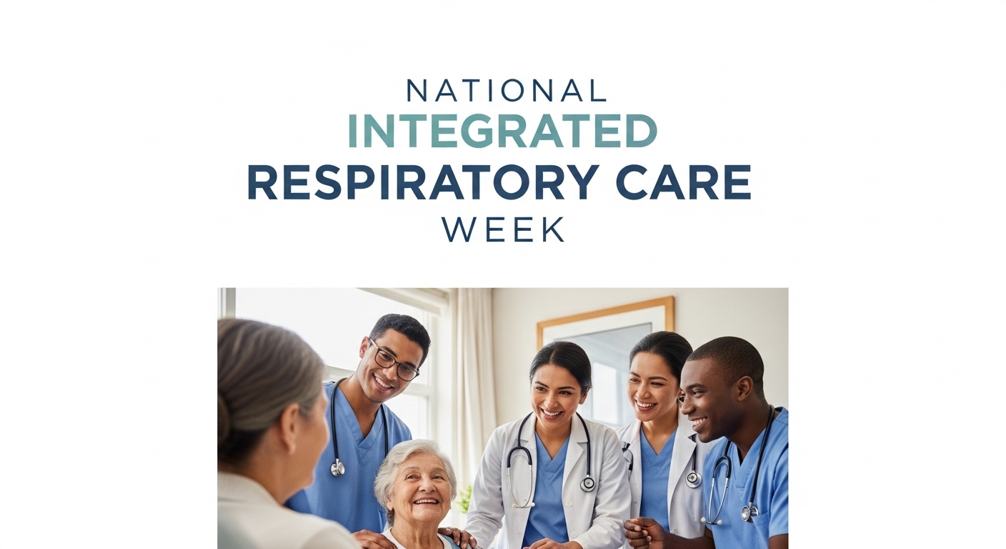 Diverse Medical Team Caring for Senior Patient during Respiratory Care Week - Feature Image Apr 214