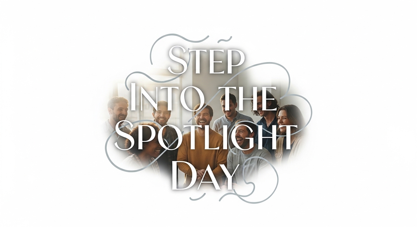 Joyful Diverse Group Celebrating 'Step Into The Spotlight Day' - Feature Image Apr 226